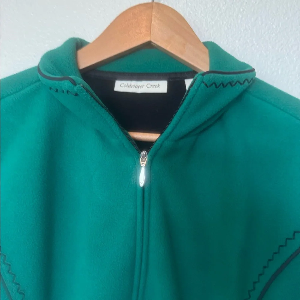 Coldwater Creek Women’s M quarter-zip fleece Winter  Comfy Travel Grandmacore - Picture 4 of 8